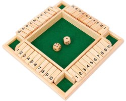 Wiskundig Dobbelspel - Houten Gezelschapsspel voor Feestjes en Gezinnen - 22,5 cm