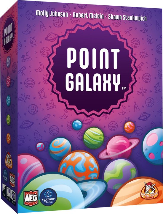 White Goblin Games - Point Galaxy - Kaartspel - 1 tot 5 spelers - 15 minuten - Vanaf 10 jaar