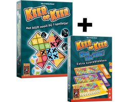 999 Games - Keer op Keer dobbelspel met Extra Scoreblokken level 2, 3 en 4 - Hét dobbelspel voor het hele gezin - Gezelschapsspel - Familiespel - Educatief spel - Klein cadeautje