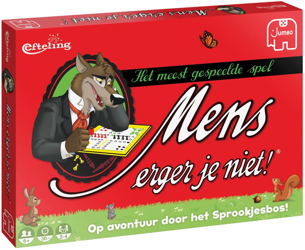 Jumbo - Mens Erger Je Niet! Efteling Sprookjesboom - Bordspel - vanaf 6 jaar - 2 tot 4 spelers