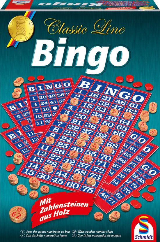 Schmidt® - Bingo - Classic Line - Gezelschapsspel - Kansspel voor familie en groepen - vanaf 6 jaar - 2+ spelers