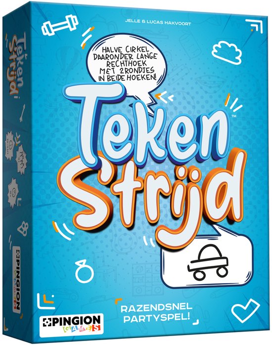 Pingion Games - Tekenstrijd - Bordspel - Voor het hele gezin - Familiespel - Cadeau - Partyspel