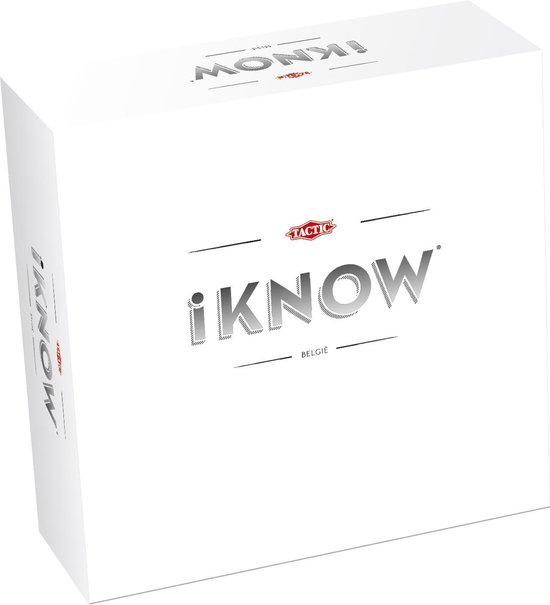 Tactic iKNOW – Bordspel – Quizspel – Kennisspel – 1.600 Vragen - 4.800 Aanwijzingen - 2-6 Spelers – Vanaf 15 jaar - Belgische editie!