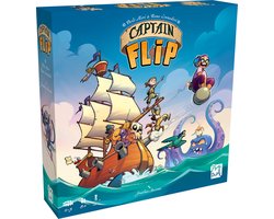 SnelShoppen - Captain Flip gezelschapsspel - 2 tot 5 spelers - vanaf 8 jaar - leuk voor kinderen - bordspel met schattenjacht en strategisch spelen -