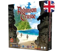 SnelShoppen - Bordspel Robinson Crusoe: Avonturen op het Vervloekte Eiland, 1 tot 4 Spelers, 14+, 60 tot 120 Minuten Speeltijd, Strategie Spel