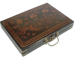 TA-HWA Mahjong spel M - Medium formaat Mahjong Stenen in Luxe Koffer