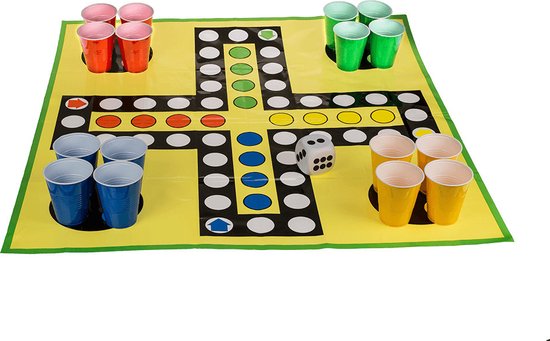 Mens Erger Je Niet XXL Drankspel - Groot Bordspel voor Volwassenen