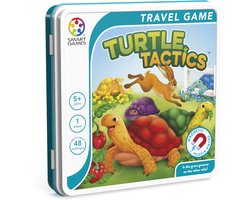 SmartGames Turtle Tactics - Magnetisch Logisch Denkspel - 48 Educatieve Haas & Schildpad Uitdagingen - Compact Reisspel & Solospel - Vanaf 5 Jaar