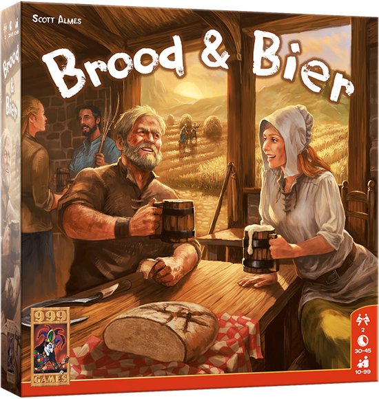999 Games - Brood & Bier - Bordspel - Strategisch spel - 2 spelers - Gezelschapsspel