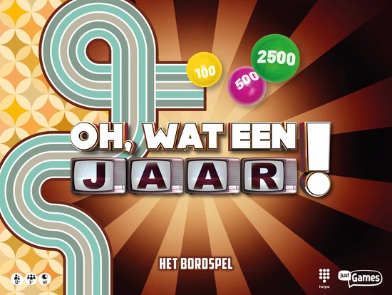 Just Games Oh, Wat Een Jaar! - Bordspel voor 3+ spelers - Vanaf 12 jaar