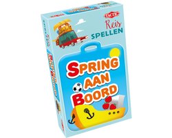 Tactic Spring aan Boord – Bordspel – Compacte Editie – Woord- en Categorie Spel – Vanaf 8 Jaar – 2 of Meer Spelers