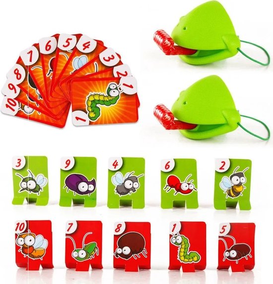 Speedy Frog & Lizard Tongue Game – Speelgoed - Bordspel - Razendsnel Plezier voor Kinderen en Families! - Gezelschapsspel 2-4 Spelers