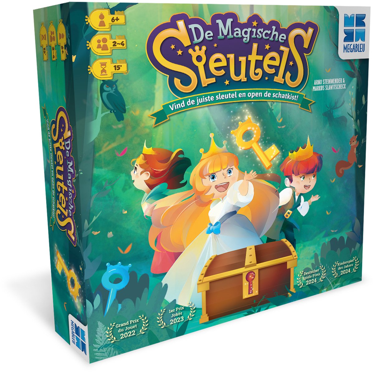 Megableu De Magische Sleutels - Betoverend Kinderspel - Sprookjesachtig Bordspel voor 2-4 spelers - Vanaf 6 Jaar - Bekroond in Duitsland