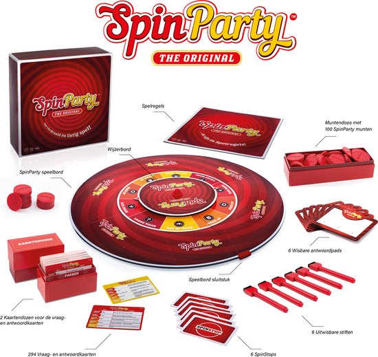 Fuel For Fun Spin Party - Bordspel voor 2-6 spelers - Vanaf 14 jaar