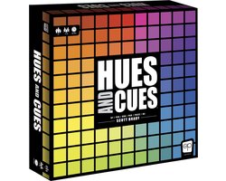 USAopoly - Hues and Cues Bordspel - Multilingual- Familiespel - Party Spel - Vanaf 8 Jaar - Voor 3 tot 10 Spelers - Meertalig inclusief Frans Engels en Duits