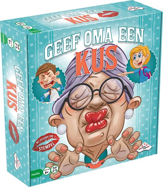 Geef Oma Een Kus - Familiespel - Voor 2-5 spelers vanaf 8 jaar