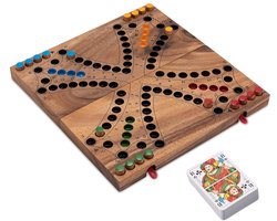 Keezenspel – Handgemaakt Houten Keezen Bordspel voor 4 Personen | Traditioneel Nederlands Kaarten- & Bordspel | Cadeau Tip | Uit de Oude Doos