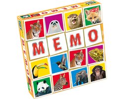 Tactic Memo Wildlife - Memospel - Zoek de Juiste Paren - Leeuwen, Tijgers en Andere Wilde Dieren - Educatief Gezelschapsspel voor Kinderen en Families - 2 tot 6 Spelers - Vanaf 3 Jaar