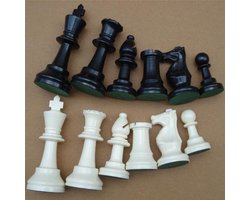 Zeynomax - Schaakspel - Kunststof schaken - Compleet set voor kinderen - 77mm - Schaakliefhebbers - Geschikt voor families - Speelplezier