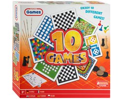 Creative Craft Group bordspellen box klassiek 10-in-1 spelletjes set.