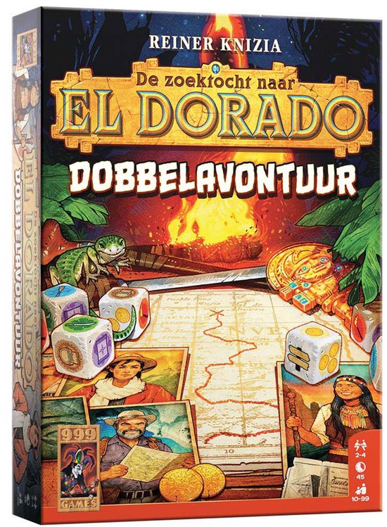 999 Games - De Zoektocht naar El Dorado: Dobbelavontuur - de dobbeleditie van het bekende bordspel!