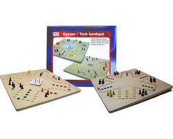 HOT Games Keezen bordspel - Houten speelbord voor 2 tot 6 personen