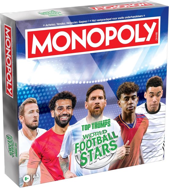 Monopoly bordspel World Football Stars voetbal editie - 2 tot 6 spelers - Vanaf 8 jaar - WK