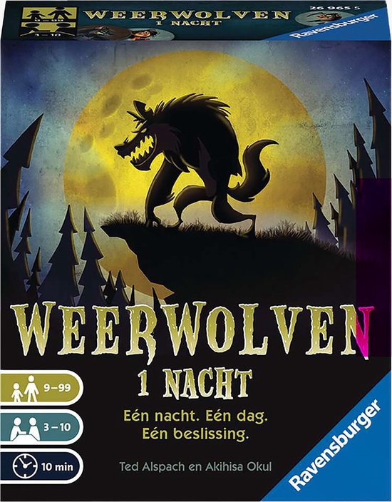 Ravensburger Weerwolven 1 Nacht | Het Klassieke Weerwolvenspel | Vanaf 3 Spelers