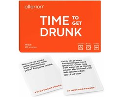 Allerion Time To Get Drunk – Drankspel Kaartspel voor Volwassenen – 450 Unieke Kaarten met Opdrachten en Spicy Challenges – Feestspel – Gezelschapsspel – Inclusief Luxe Opbergdoos – Spel voor Vrienden en Borrels