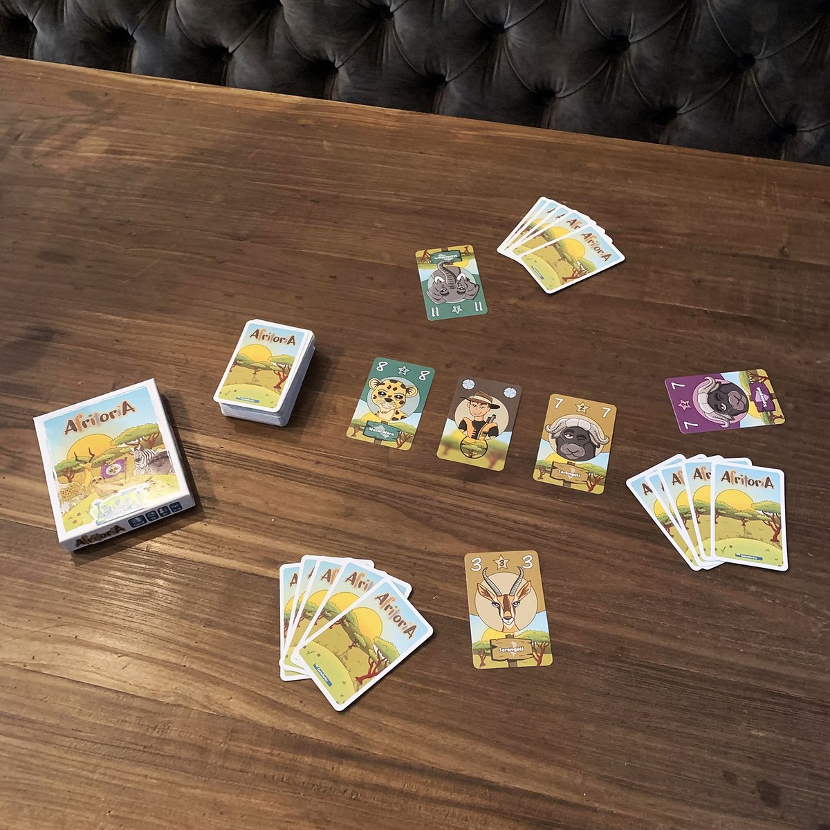 Afritoria - Kaartspel Kinderen - Kaartspel Dieren - Spellen voor Kinderen vanaf 8 jaar - 2-4 Personen - Spellen voor Kinderen - Familie Kaartspel - Familiespel Kinderen