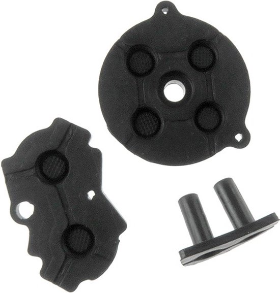 Zwart Geleidende Pad Knop - Knoppen Rubber Pads - geschikt voor GBA - Game Boy Advance