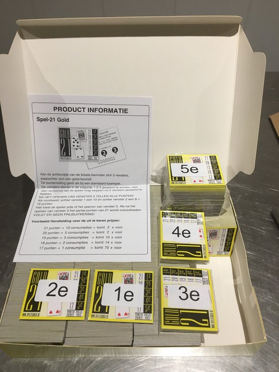 Spellen Tombola Spel 21 - 1000 tickets met prijzen - Voor jong en oud