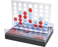 Vier op een Rij Bordspel met LED Verlichting - Glow in the Dark Spel - Verlicht Strategisch Spel voor Kinderen en Volwassenen