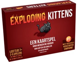 Exploding Kittens Originele Editie - Kaartspel vol spanning en humor - 2 tot 5 spelers - Vanaf 7 jaar