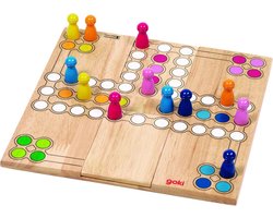 Bordspel: Ludo 24x24cm, speelveld kan aangepast worden aan