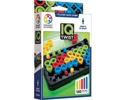 SmartGames IQ Twist - Logisch Denkspel & Reispuzzel - 120 Opdrachten met Pinnen en Gaten - Educatief Solospel - Vanaf 6 Jaar