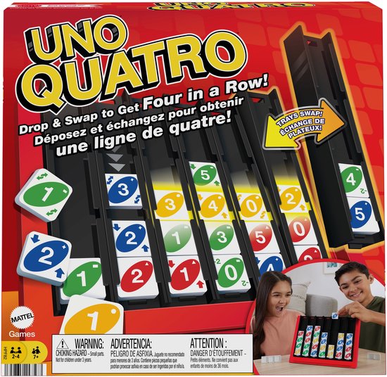 UNO Quatro - Vier Op Een Rij - Kaartspel