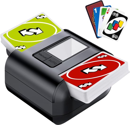 Automatische Kaartenschudder Elektrisch – Oplaadbare Kaartschudmachine voor 1-2 Decks – Card Shuffler voor Poker, UNO, Blackjack, Phase 10 & Speelkaarten – Stil & Compact