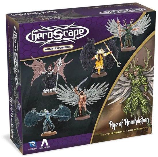 Asmodee Heroscape bordspel Revna's Rebuke Kyrie Warriors uitbreiding.