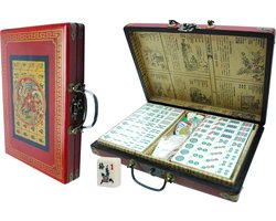HOT Games Mah-Jong Reis koffer - Chinees gezelschapsspel met 144 tegels