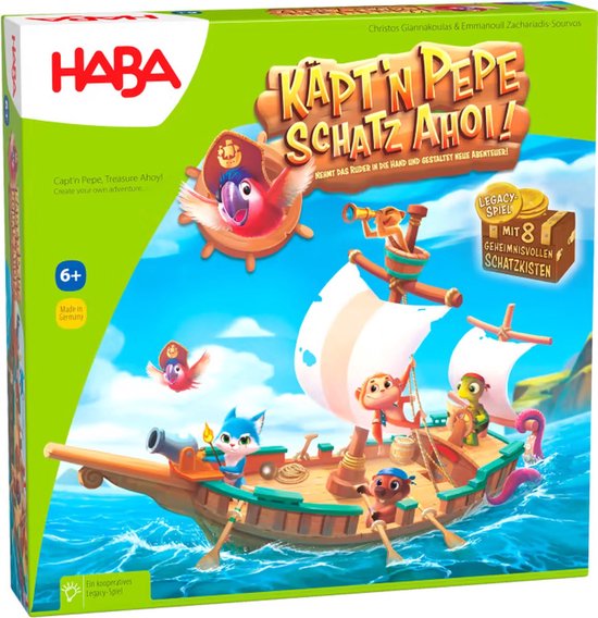Coöperatief Piratenspel Kapitein Pepe – Schat der Zeven – Bordspel voor Kinderen vanaf 6 Jaar – 2 tot 5 Spelers – 20 Minuten