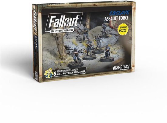 Fallout: Wasteland Warfare - Enclave: Assault Force - Uitbreiding - Modiphius Entertainment - Ongeschilderd