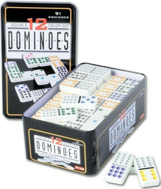 Domino spel Dubbel 12 - 91 stenen - Domino stenen