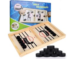Igoods Who Is The Winner - Bordspel - Bordspellen Voor Volwassenen - Bordspellen Voor Kinderen - Sling Puck Schietspel - Ijshockeybordspel