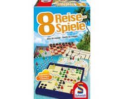 Schmidt® - Bordspel - Reisspelletjes - 8 Spellen - Spellenverzameling - Geschikt voor Kinderen vanaf 6 jaar - 1-4 spelers