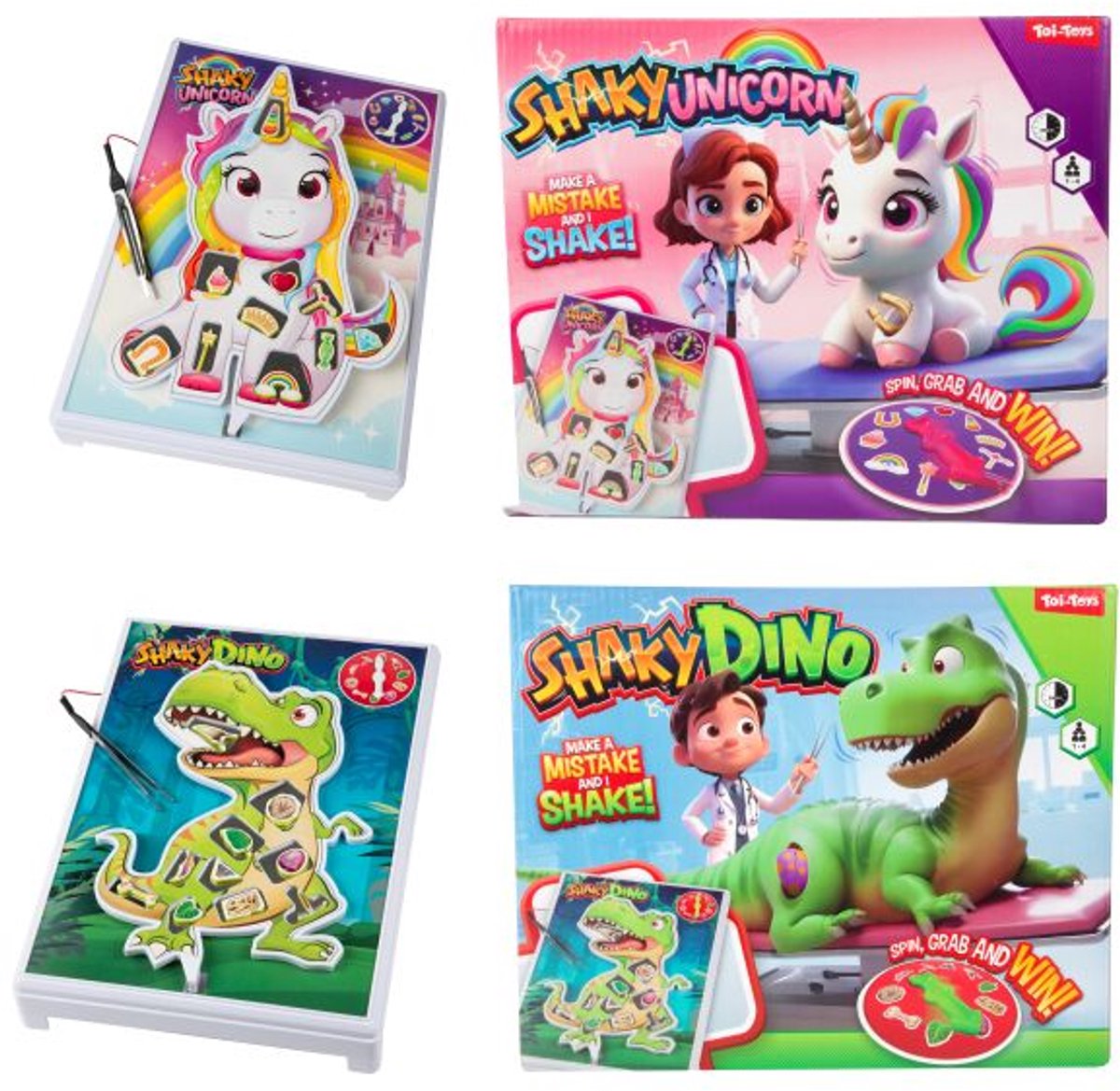 Toi-Toys dinosaurus spel Bibberarts met geluid voor kinderen.