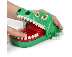 Cheqo® Krokodil Met Kiespijn Spel - Bijtende Krokodil Spel - Krokodil Bijt Spel - Krokodil Tanden Spel - Bijtspel Krokodil - Krokodil Spelletje - Krokodil Actiespel - Krokodil Reactiespel - Krokodil Drankspel