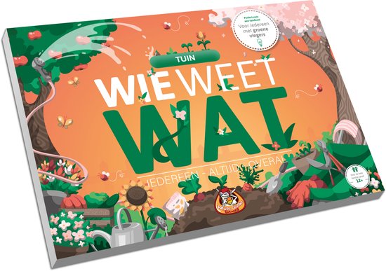 White Goblin Games - Wie Weet Wat: Tuin - Partyspel - 2 tot 10 spelers - Speelt snel en de uitleg is nóg sneller - Wie Weet Wat speel je altijd, met iedereen en overal - Ideaal cadeau