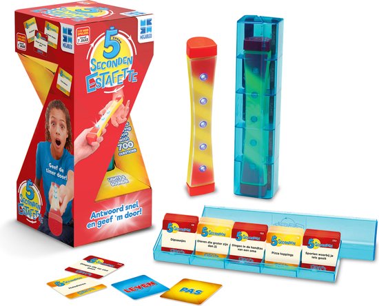 5 Seconden Estafette - Spelletjes voor kinderen en volwassenen - Keer op keer spannend! - Party Game voor vrienden en familie