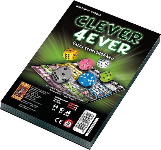 999 Games - Scoreblokken Clever 4Ever - 2 stuks - Dobbelspel